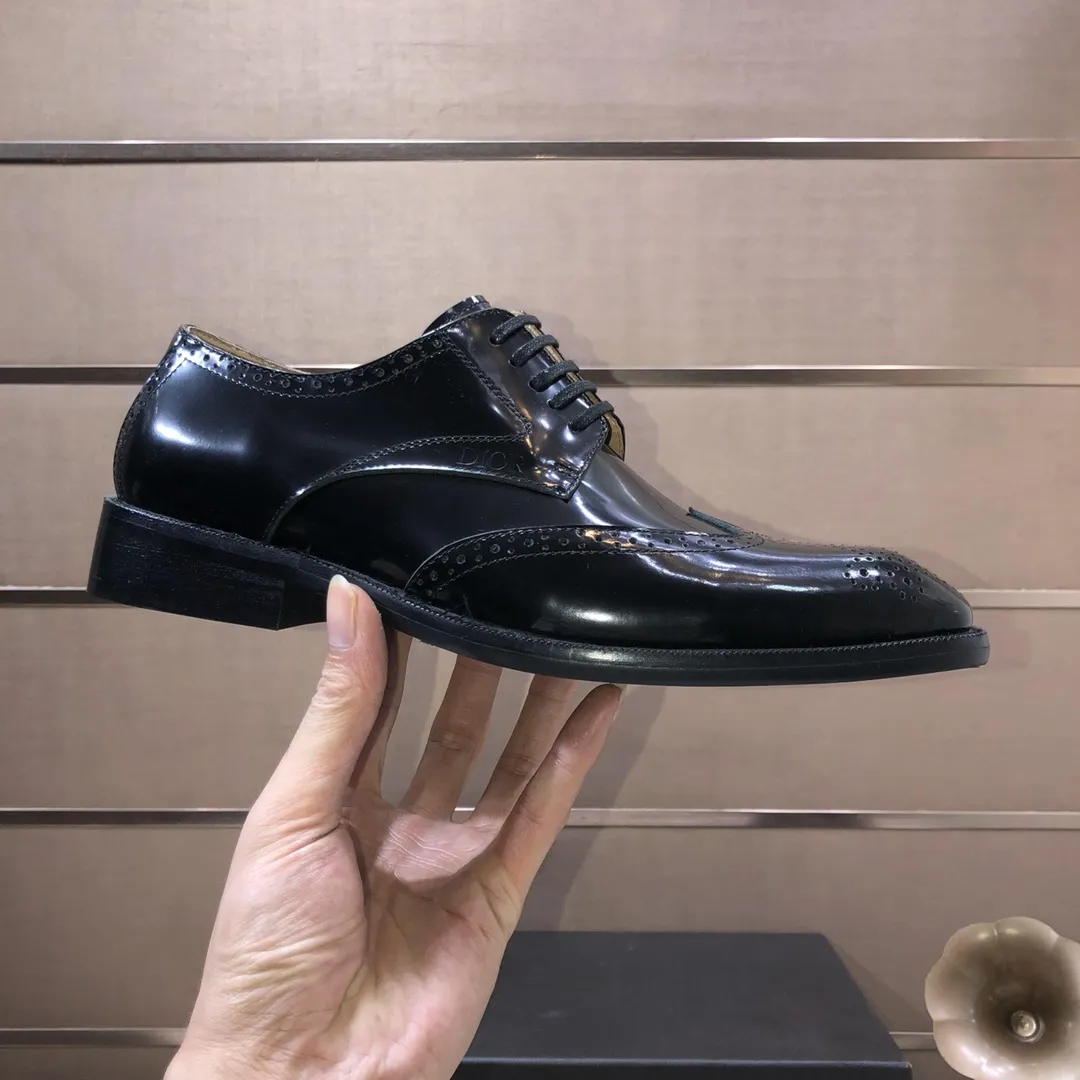 Men's shoes 💰640💰[Dior] (water-dyed cowhide lining) Dior original 1:1 high quality factory, imported original materials, imported version of raw cowhide, water-dyed cowhide lining, original TPU outsole, code number: 38-44